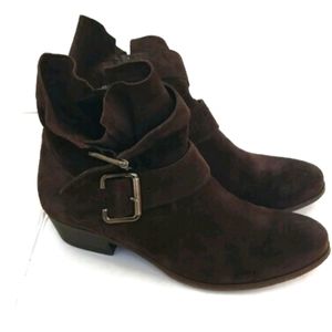 Paul Green Suede Moto Boots